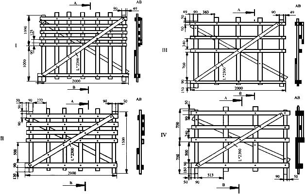 Переносные решетчатые щиты