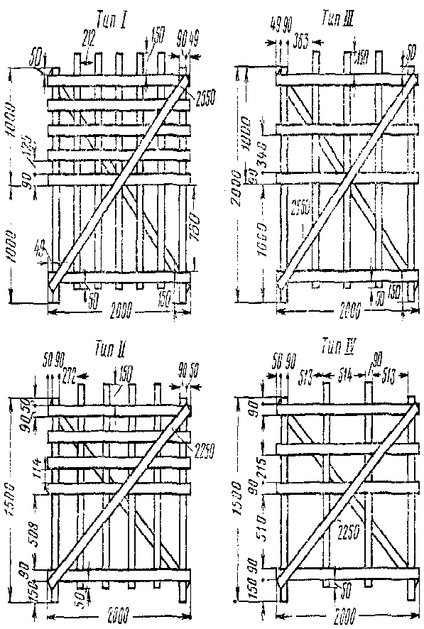 Переносные решетчатые щиты