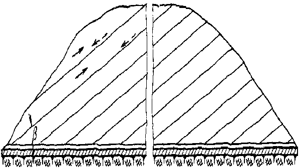 Расчистка лавинного завала по наклонной